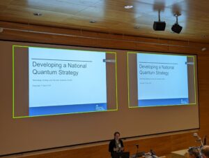 Rachel Maze presenting Developing a National Quantum Strategy